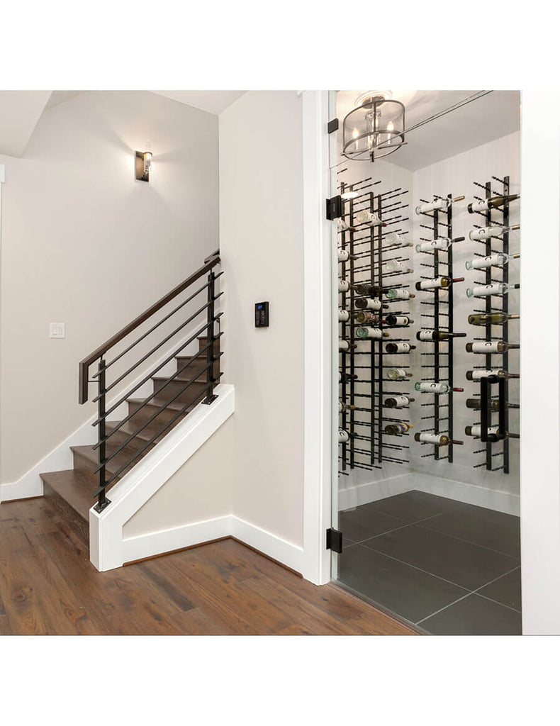 Ultra Wine Rack Hz Peg Double Deep 3 Ft Black - 18 Bottles - 2D-3FT-BLK