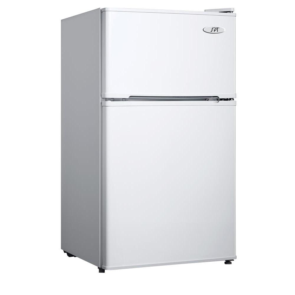 SPT 3.5 cu.ft. Double Door Refrigerator with Energy Star - White - RF-354W - Wine Cooler City