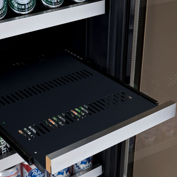 Allavino 30" Wide FlexCount II Tru-Vino 30 Bottle/88 Can Dual Zone Stainless Steel Built-In Wine Refrigerator/Beverage Center - VSWB30-2SF20