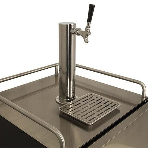 Edgestar 24 Inch Wide Kegerator for Full Size Kegs with Electronic Control Panel - KC7000BL - Wine Cooler City