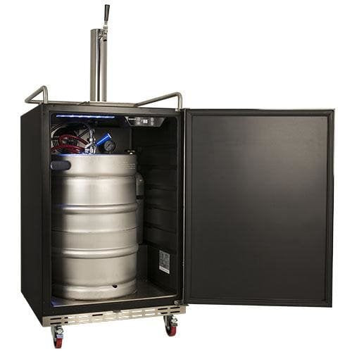 Edgestar 24 Inch Wide Kegerator for Full Size Kegs with Electronic Control Panel - KC7000BL - Wine Cooler City