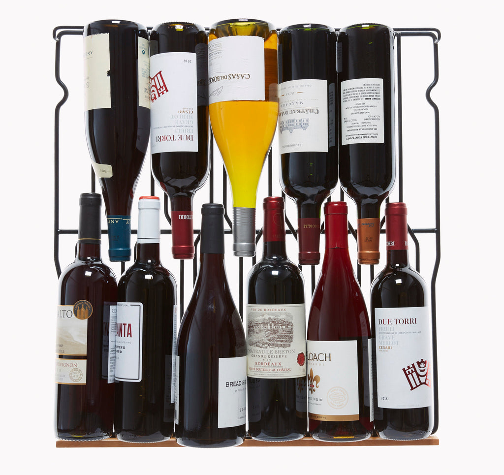 Smith & Hanks 166 Bottle Black Stainless Wine Refrigerator, Single Zone - RW428SRBSS