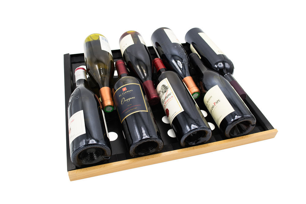 Smith & Hanks 46 Bottle Deluxe Dual Zone Wine Cooler, Seamless Stainless Steel Door Trim