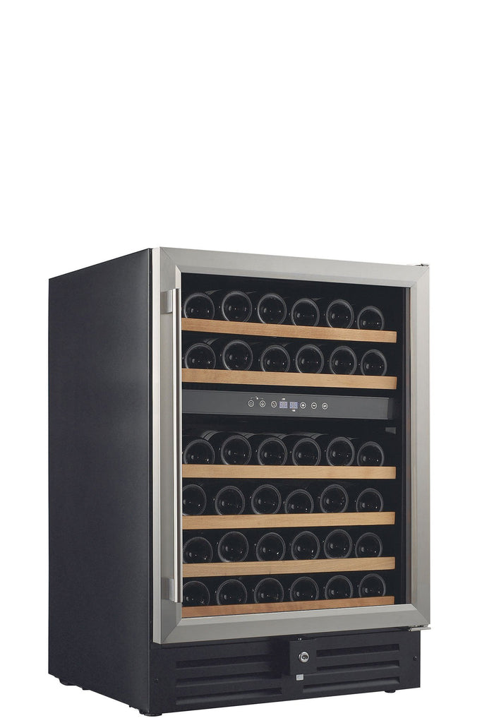 Smith & Hanks 46 Bottle Dual Zone Wine Cooler, Stainless Steel Door Trim - RW145DR
