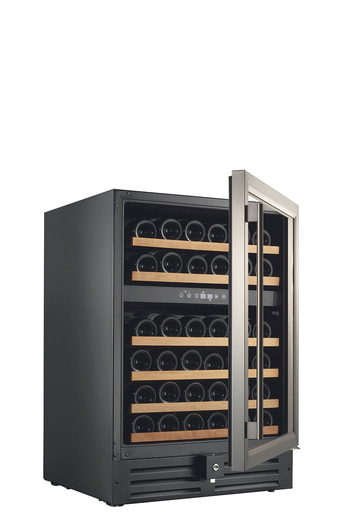 Smith & Hanks 46 Bottle Dual Zone Wine Cooler, Stainless Steel Door Trim - RW145DR