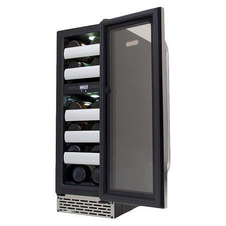 Whynter Elite 17 Bottle Dual Zone Built-in Wine Refrigerator - Stainless Steel BWR-171DS - Wine Cooler City