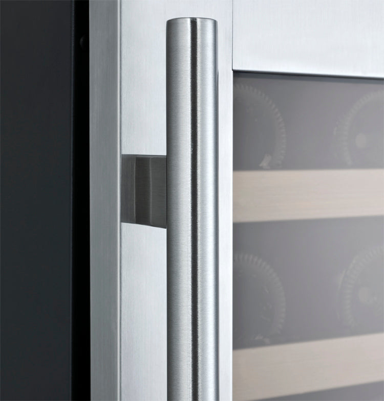 Allavino 24" Wide FlexCount II Tru-Vino 56 Bottle Dual Zone Stainless Steel Left Hinge Wine Refrigerator - VSWR56-2SL20