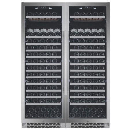 Avallon 151 Bottle + 151 Bottle Side-by-Side Wine Cooler - AWC241TSZRH - Wine Cooler City