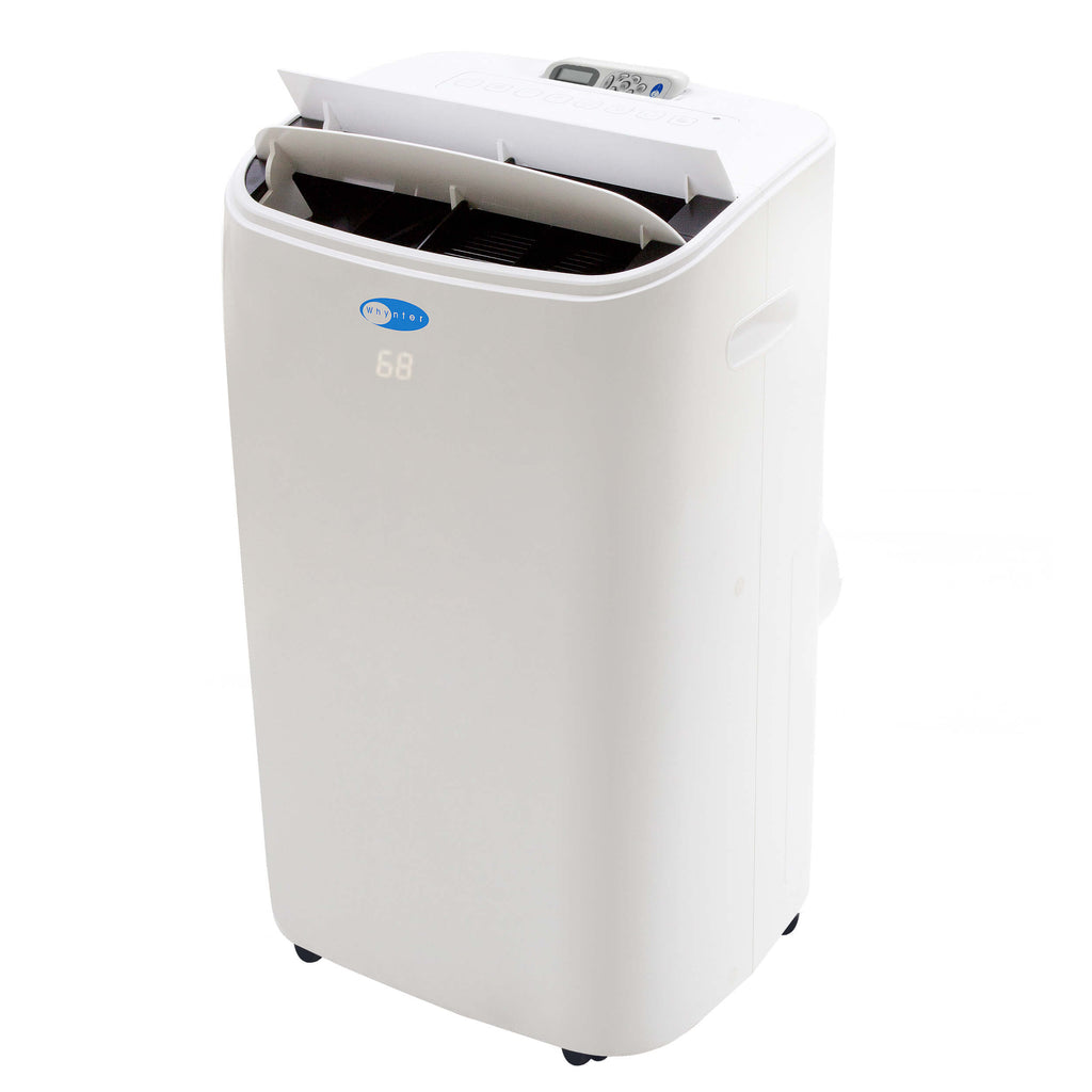 Whynter ARC-147WFH 14,000 BTU (10,000 BTU SACC) Dual Hose Cooling Portable Air Conditioner, Heater, Dehumidifier, and Fan with Remote Control, HEPA and Carbon Filter, up to 500 sq ft in White