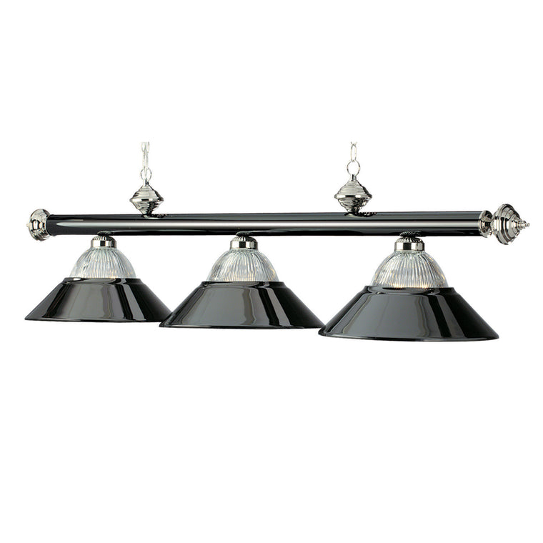 RAM Game Room 3 LT-54" Billiard Light-Black Chrome & Chrome - B48-RIB BKCH/CH