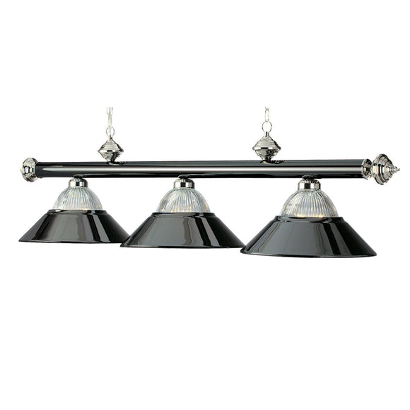 RAM Game Room 3 LT-54" Billiard Light-Black Chrome & Chrome - B48-RIB BKCH/CH