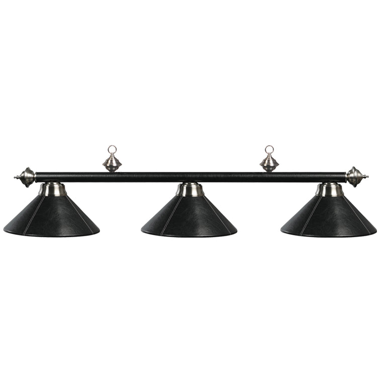 RAM Game Room 3 LT-54" Billiard Light-Leather/Black - B54-LTHR BLK