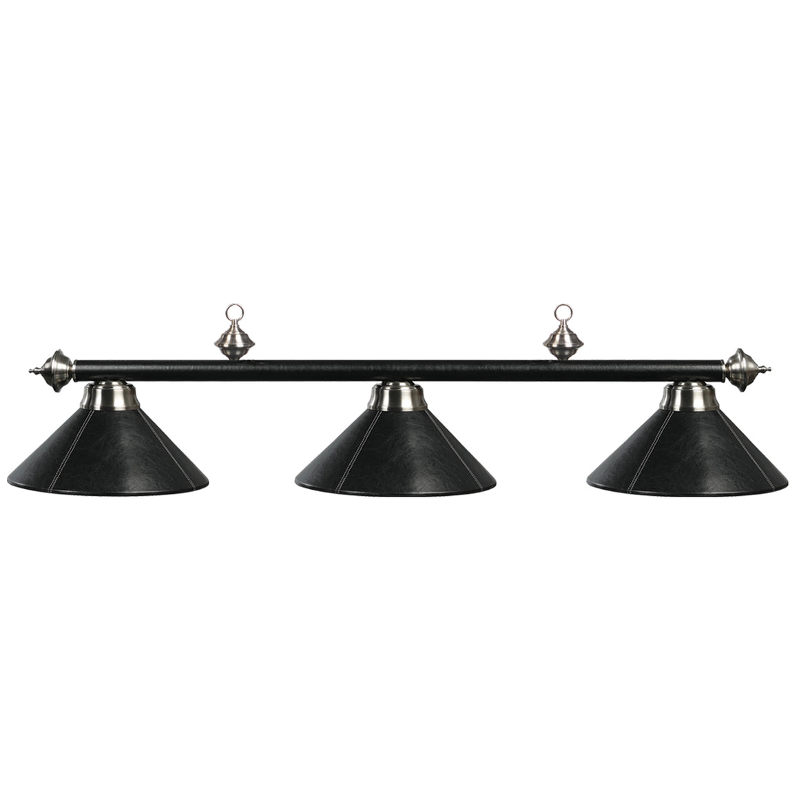 RAM Game Room 3 LT-54" Billiard Light-Leather/Black - B54-LTHR BLK