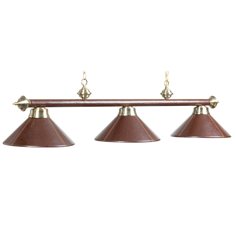 RAM Game Room 3 LT-54" Billiard Light-Leather/Brown - B54-LTHR BRN
