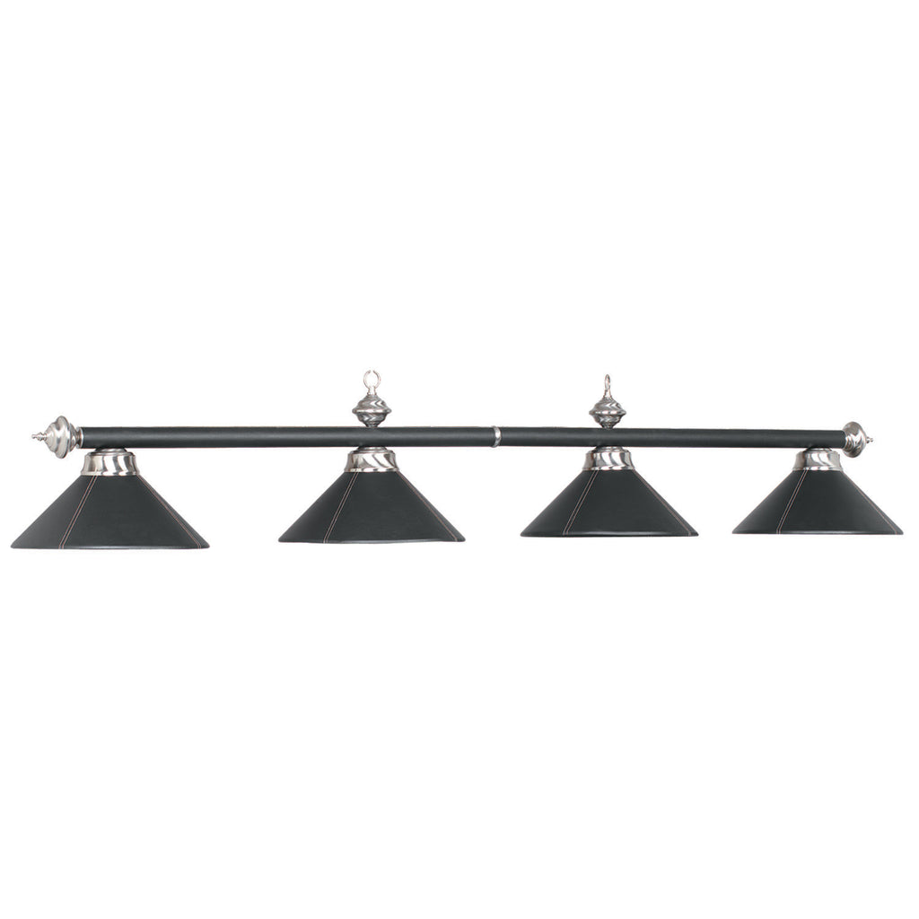 4 LT-54" Billiard Light-Leather/Black - B78-LTHR BLK