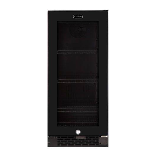 Whynter Built-in Black Glass 80-can capacity 3.4 cu ft. Beverage Refrigerator BBR-801BG - Wine Cooler City