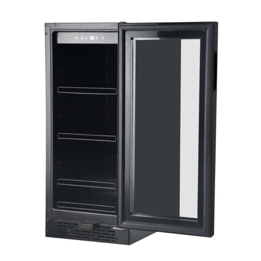 Whynter Built-in Black Glass 80-can capacity 3.4 cu ft. Beverage Refrigerator BBR-801BG - Wine Cooler City