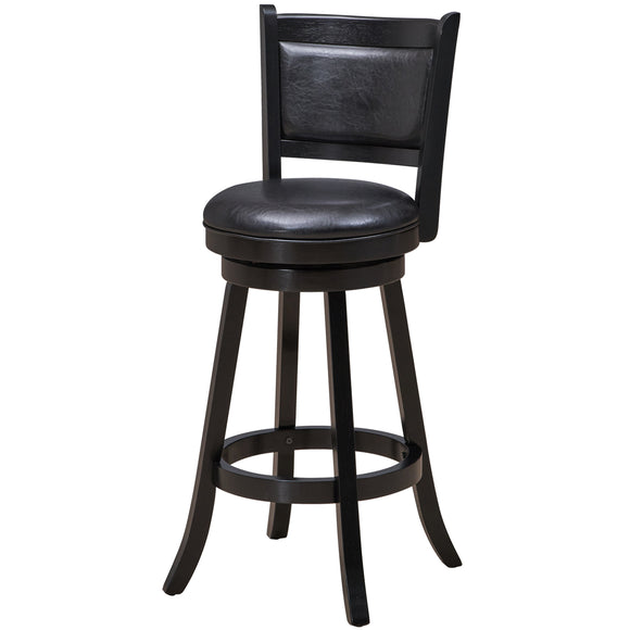 RAM Game Room Backed Barstool - Black - BBSTL BLK