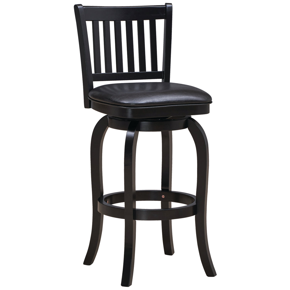 RAM Game Room Backed Barstool Square Seat - Black - BBSTL2 BLK