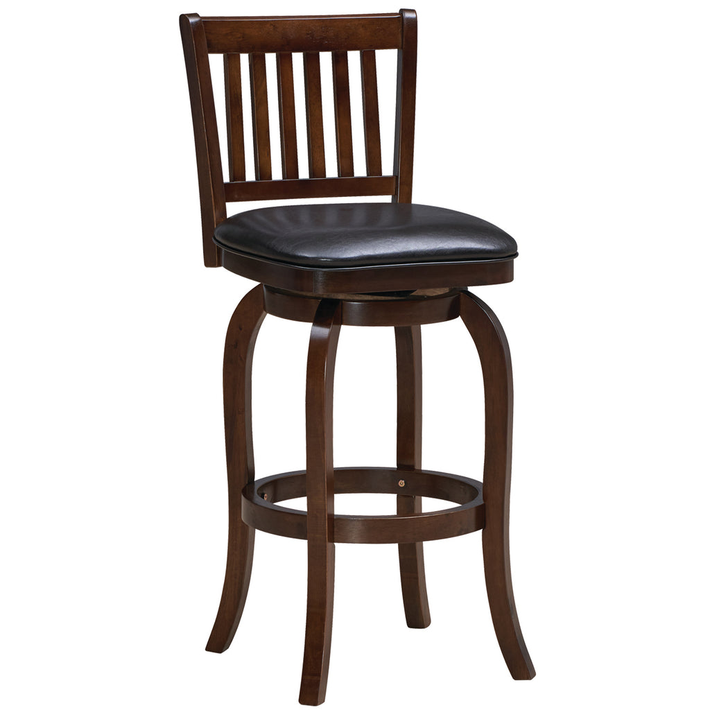 Ram Game Room Backed Barstool Square Seat - Cappuccino - BBSTL2 CAP