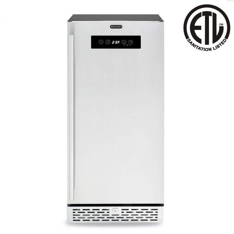 Whynter Stainless Steel Built-in or Freestanding 2.9 cu. ft. Beer Keg Froster Beverage Refrigerator with Digital Controls - BEF-286SB