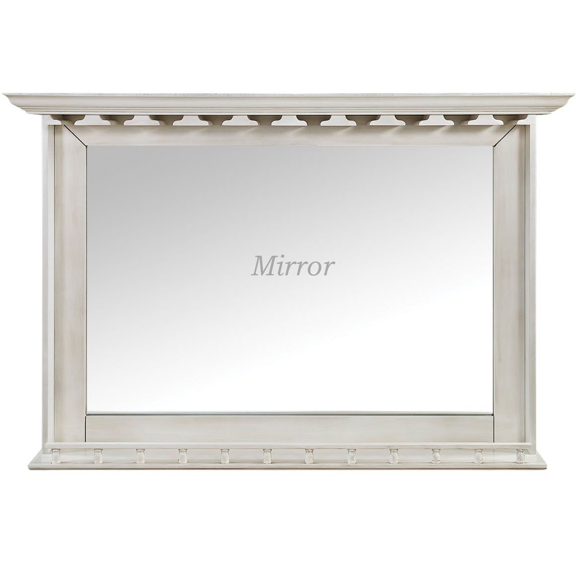 RAM Game Room Bar Mirror - Antique White - BMR AW