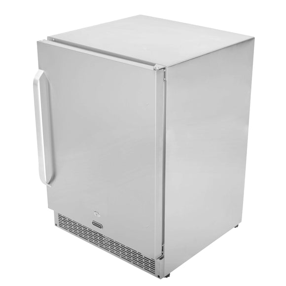 Whynter 24″ Built-in Outdoor 5.3 cu.ft. Beverage Refrigerator Cooler Full Stainless Steel Exterior with Lock and Optional Caster Wheels - BOR-53024-SSW - Wine Cooler City