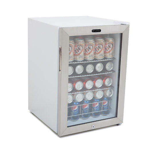 Whynter Beverage Refrigerator With Lock – Stainless Steel 90 Can Capacity BR-091WS - Wine Cooler City