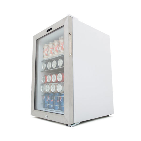 Whynter Beverage Refrigerator With Lock – Stainless Steel 90 Can Capacity BR-091WS - Wine Cooler City