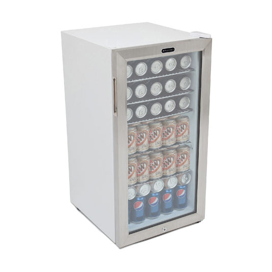 Whynter Beverage Refrigerator With Lock – Stainless Steel 120 Can Capacity BR-128WS - Wine Cooler City