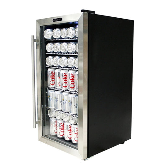 Whynter Beverage Refrigerator with Internal Fan – Stainless Steel 120 Can Capacity BR-130SB - Wine Cooler City