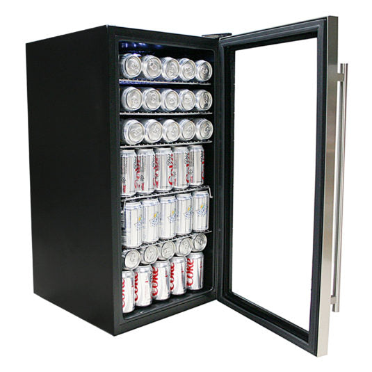 Whynter Beverage Refrigerator with Internal Fan – Stainless Steel 120 Can Capacity BR-130SB - Wine Cooler City