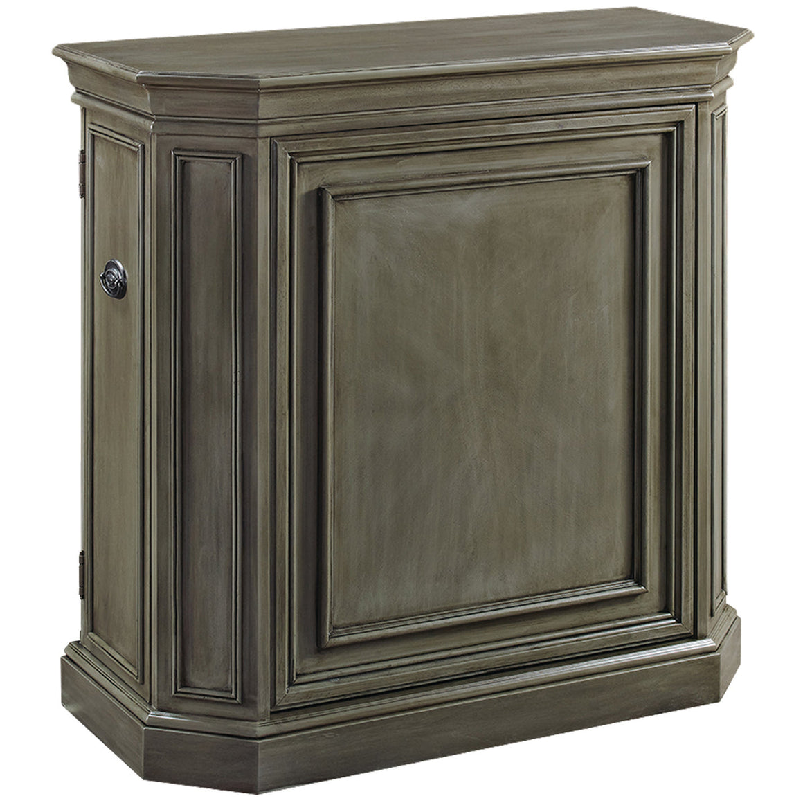 RAM Game Room Bar Cabinet with Spindle Antique White - BRCB1 SL