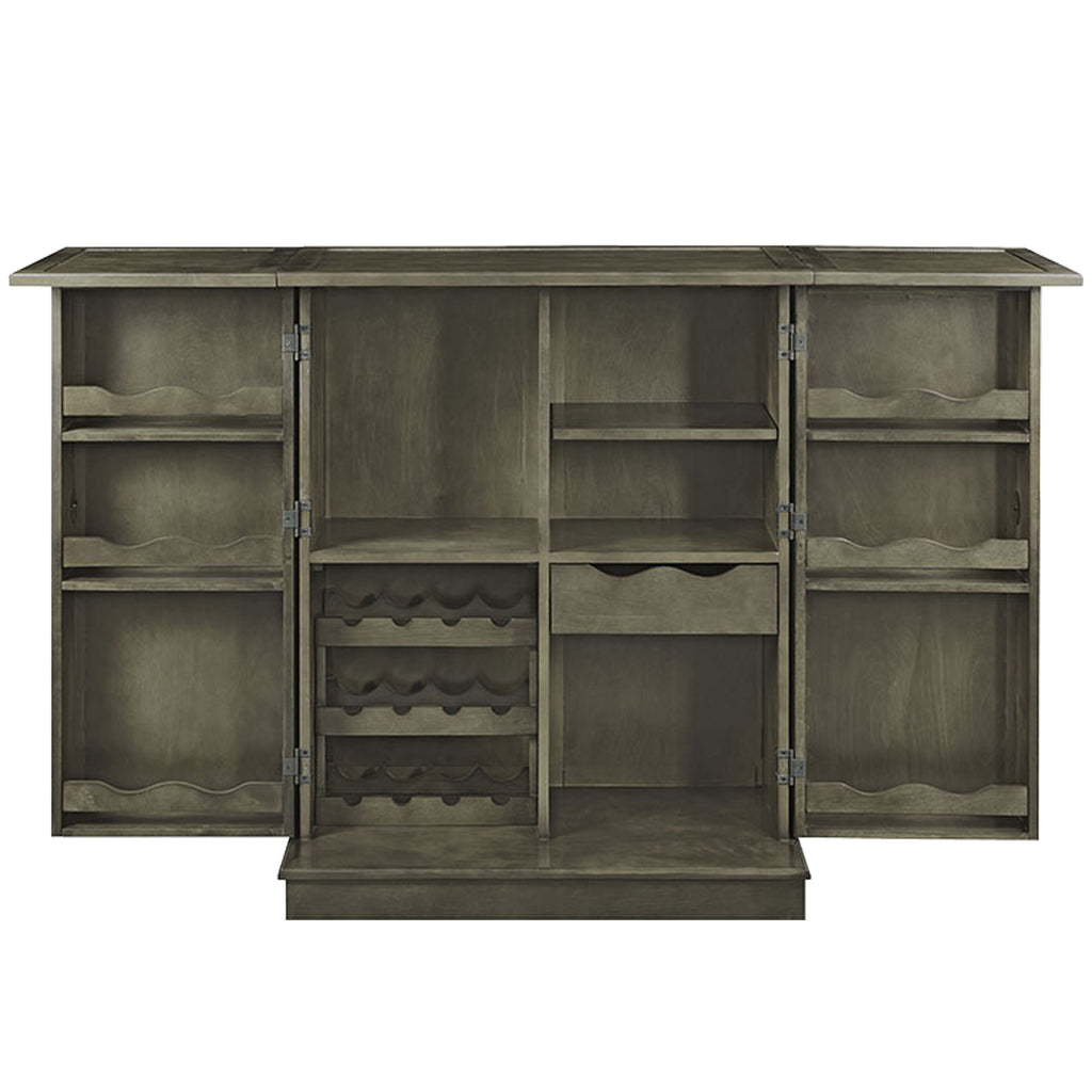 RAM Game Room Portable Folding Bar Cabinet - Slate - BRCB3 SL