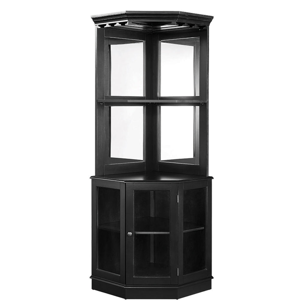 RAM Game Room Corner Bar Cabinet - Black - BRCB4 BLK