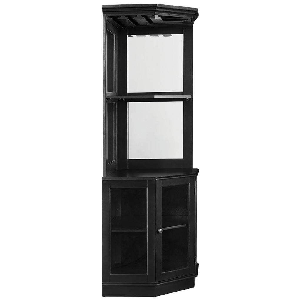 RAM Game Room Corner Bar Cabinet - Black - BRCB4 BLK