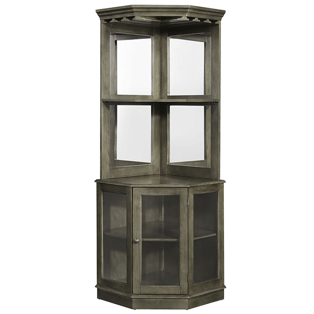 RAM Game Room Corner Bar Cabinet - English Tudor - BRCB4 SL