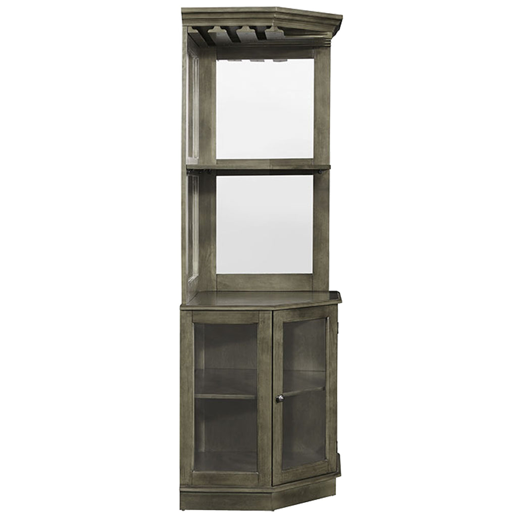 RAM Game Room Corner Bar Cabinet - English Tudor - BRCB4 SL