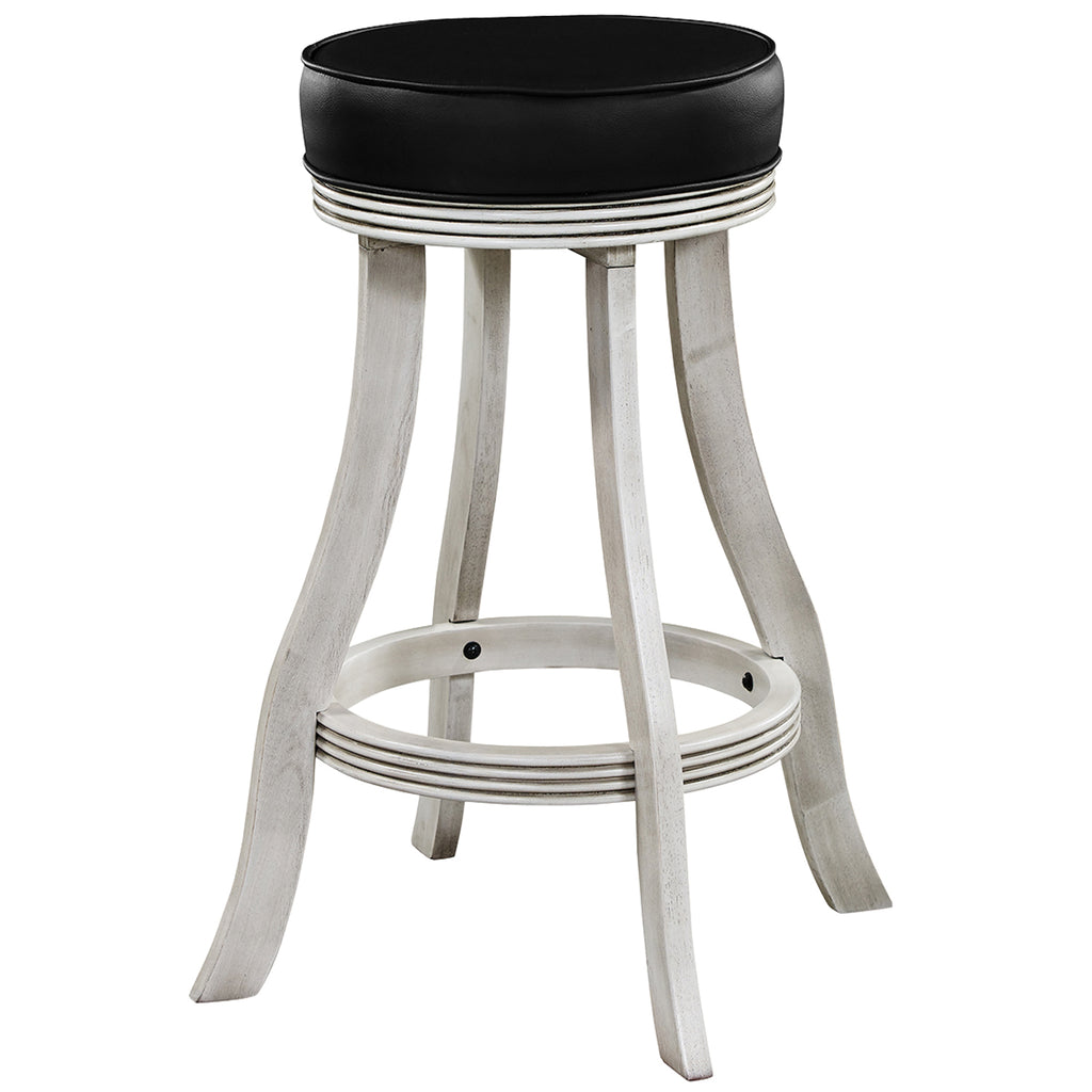 RAM Game Room Backed Barstool - Antique White - BSTL AW