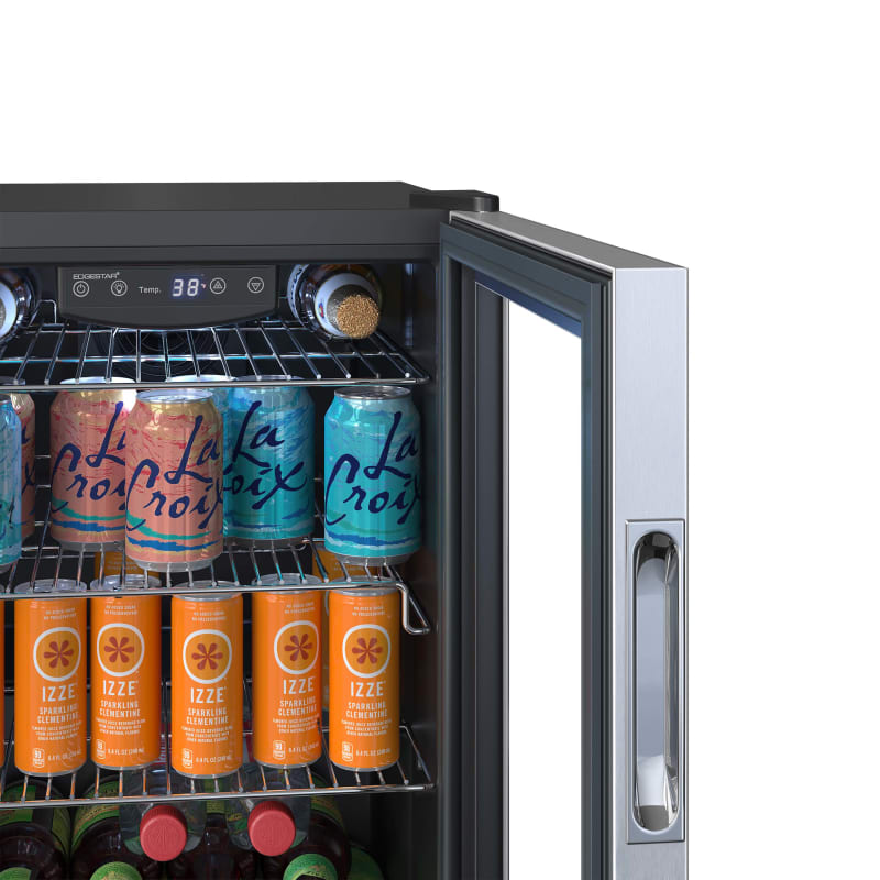 EdgeStar 17 Inch Wide 80 Can Capacity Extreme Cool Beverage Center - BWC91SS