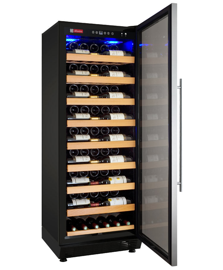 Allavino 24" Wide Vite II Tru-Vino 99 Bottle Single Zone Stainless Steel Right Hinge Wine Refrigerator - YHWR115-1SR20