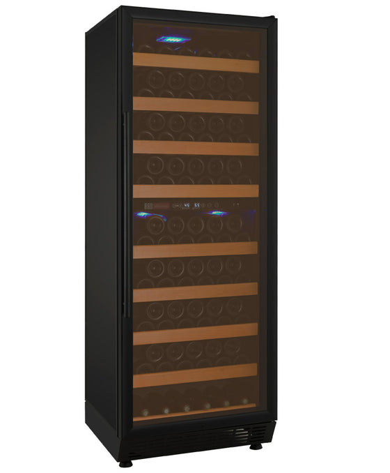 Allavino 24" Wide Vite II Tru-Vino 99 Bottle Dual Zone Black Right Hinge Wine Refrigerator - YHWR99-2BR20