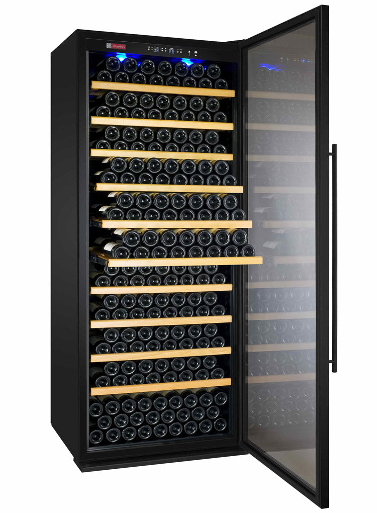 Allavino 32" Wide Vite II Tru-Vino 277 Bottle Single Zone Black Right Hinge Wine Refrigerator - YHWR305-1BR20
