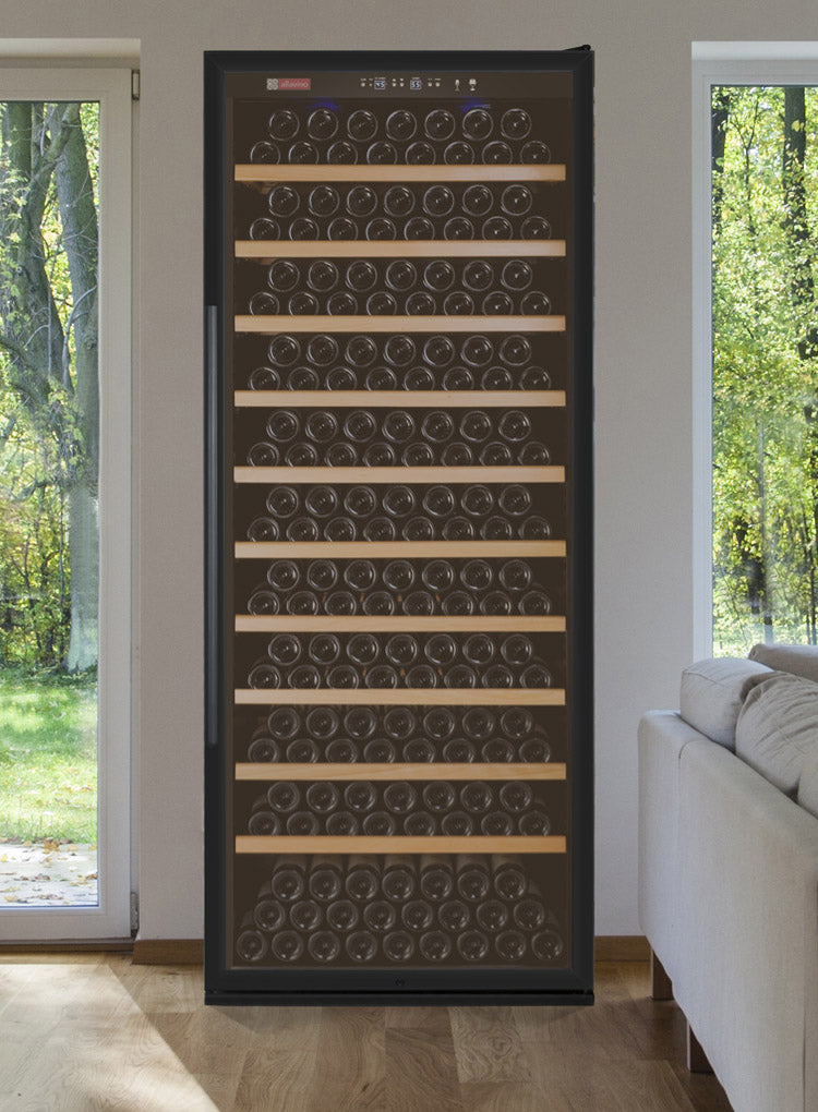 Allavino 32" Wide Vite II Tru-Vino 277 Bottle Single Zone Black Right Hinge Wine Refrigerator - YHWR305-1BR20