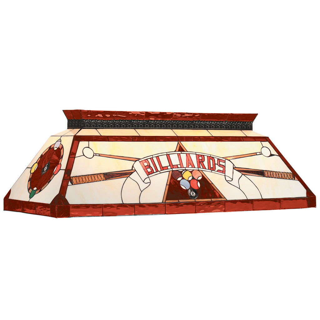RAM Game Room 44" Tiffany Billiard Light-Red - CF BILLIARD RED