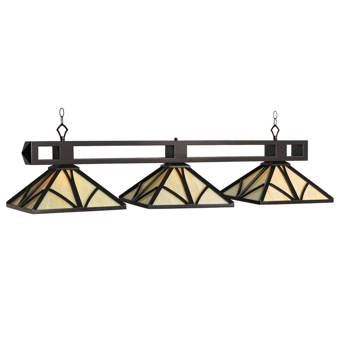 RAM Game Room Chateau - 56" 3LT Billiard Light-Black - CHA-B56 BLK
