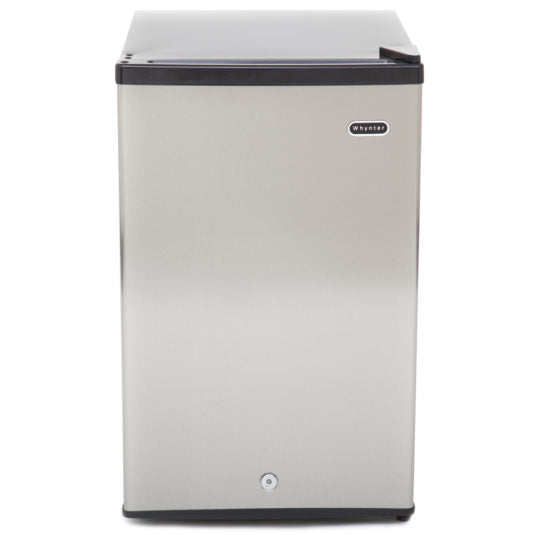 Whynter 2.1 cu. ft. Energy Star Stainless Steel Upright Freezer with Lock CUF-210SS - Wine Cooler City