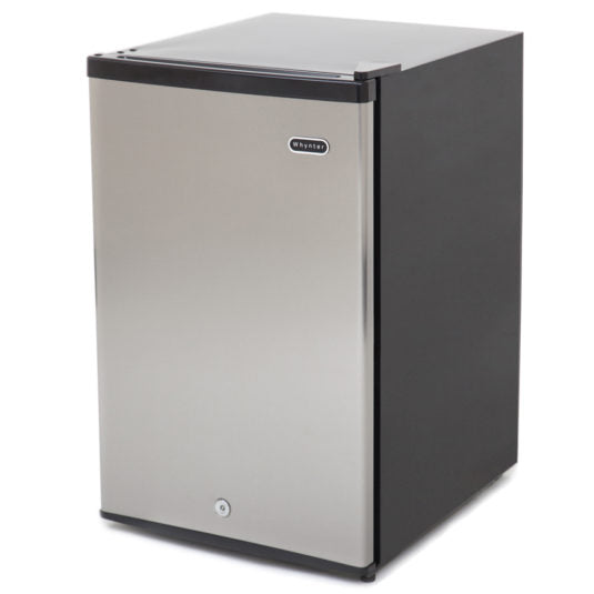 Whynter 2.1 cu. ft. Energy Star Stainless Steel Upright Freezer with Lock CUF-210SS - Wine Cooler City