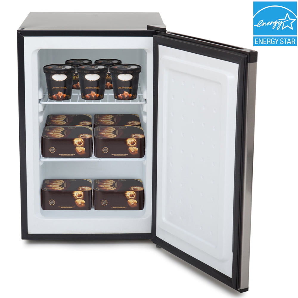 Whynter 2.1 cu. ft. Energy Star Stainless Steel Upright Freezer with Lock CUF-210SS - Wine Cooler City