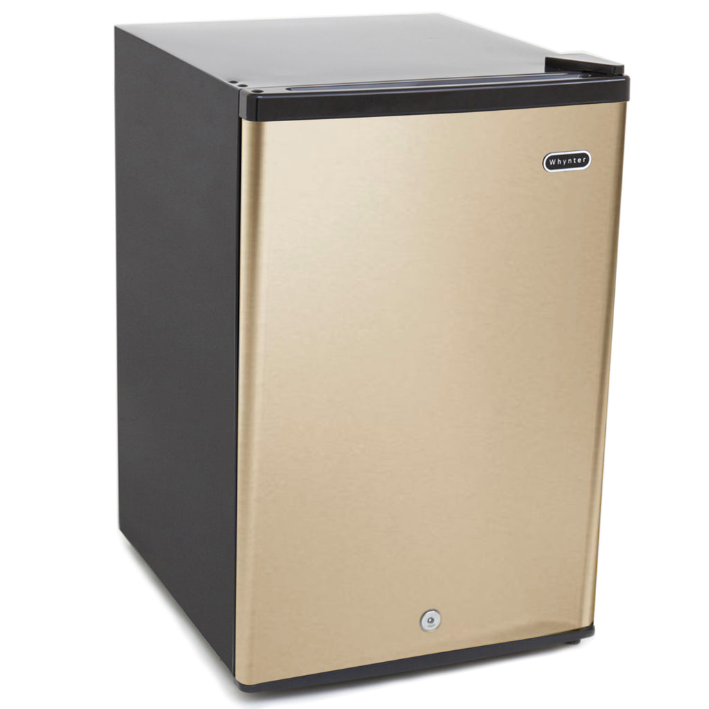 Whynter 2.1 cu.ft Energy Star Upright Freezer with Lock in Rose Gold - CUF-210SSG